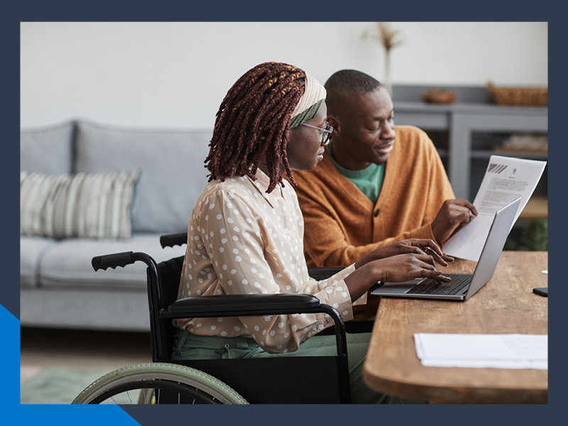 couple reviewing loan papers